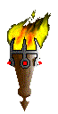 Flaming torch!